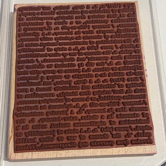 Stampin Up! By Definition Rubber Stamp Background 2003 - Picture 2 of 3